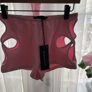 Dolls kill star child cut out shorts